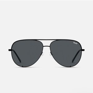 Quay Australia - High Key Extra Large Black Aviators